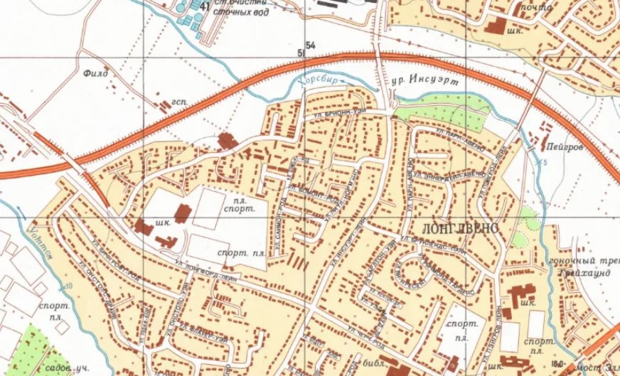 Soviet Map of Gloucestershire! Supplied by Cirencester Civic Society